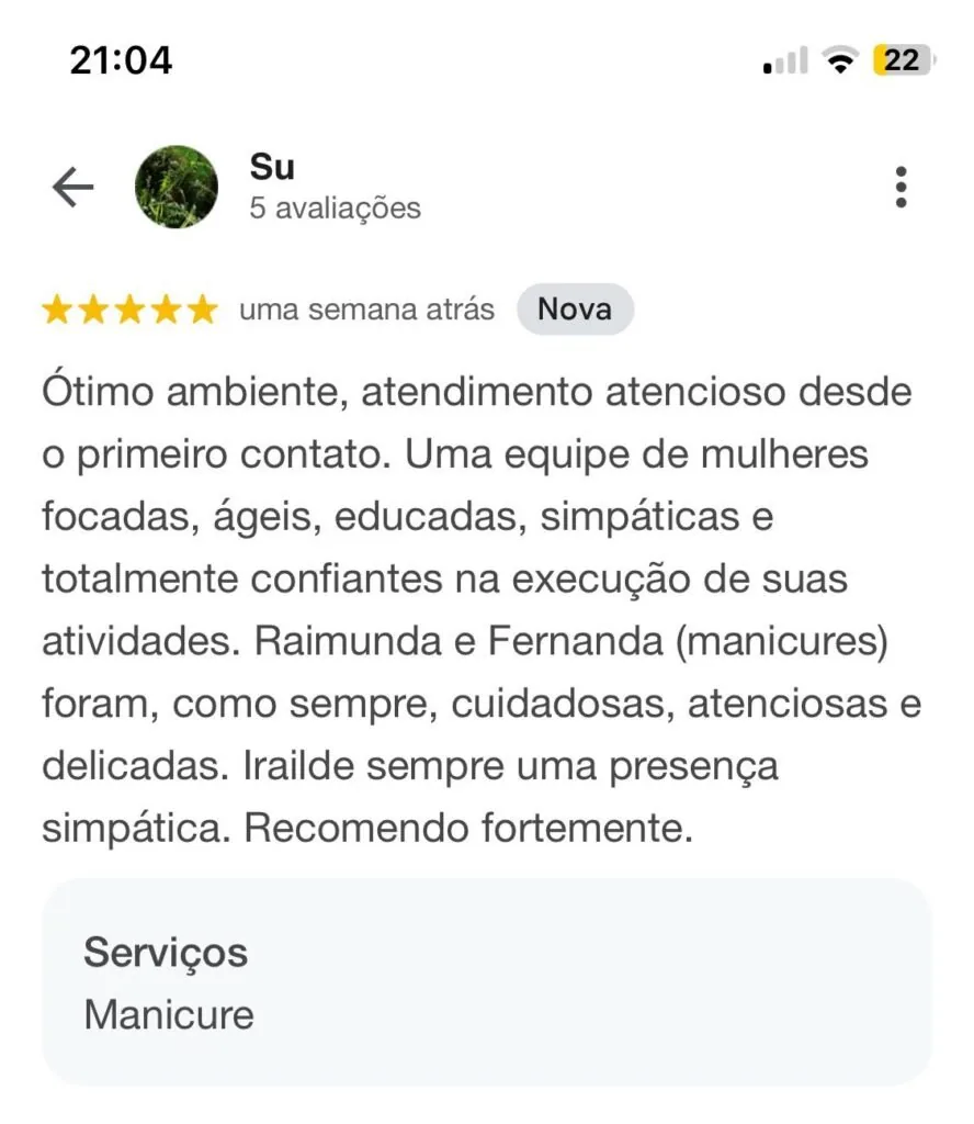 Mensagem de cliente 6